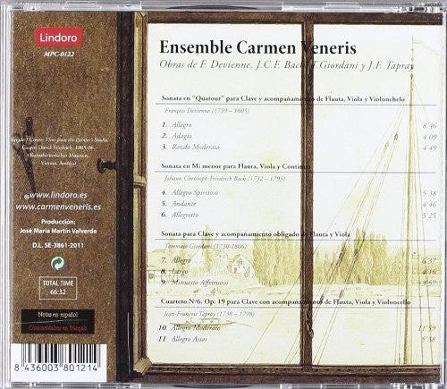 the album cover for Carmen Veneris - Flores de Musica