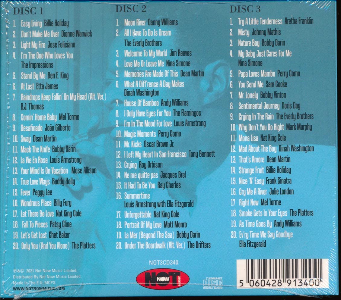 Frank Sinatra Etta James Dean Martin Etc Take It Easy 60 Relaxing Classics 60 tracks 3xCD deluxe 4 fold digipak Music CD