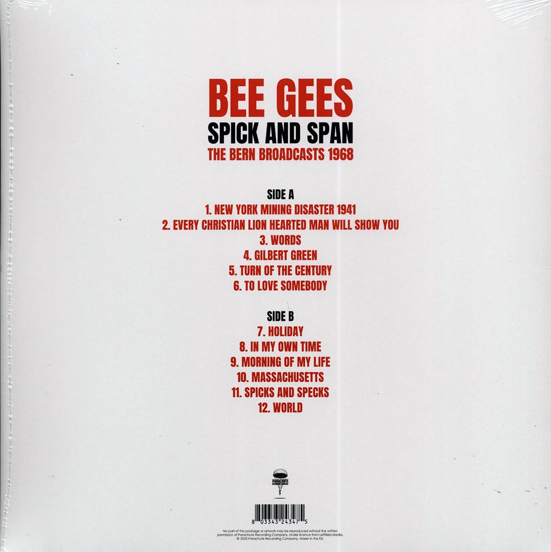 Bee Gees - Spick And Span: The Bern Broadcasts 1968 Vinyl Record