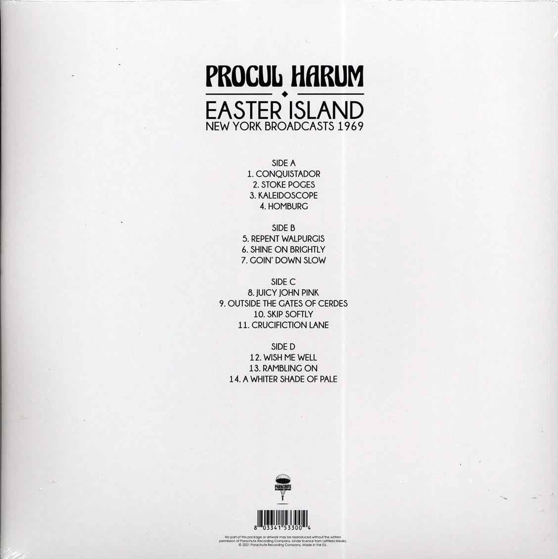 Procol Harum - Easter Island: New York Broadcasts 1969 (2xLP) Vinyl Record