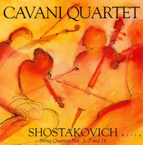 the album cover for Cavani Quartet - String Quartets 1 7 & 14