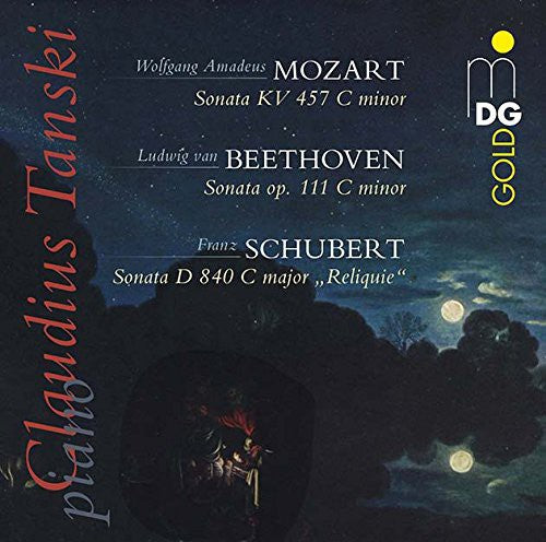 the album cover for Beethoven / Mozart / Schubert / Claudius Tanski - Piano Sonata in C minor Op. 111 / Piano Sonata in