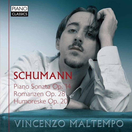 the album cover for Vincenzo Maltempo - Pno Son Op. 14 Romanzen Op. 28 & Humoreske Op. 20