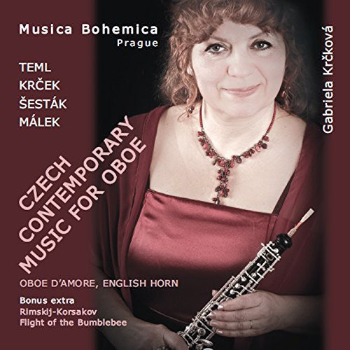 the album cover for Teml / Krcek / Sestak / Krckova / Musica Bohemica - Czech Contemporary Music for Oboe
