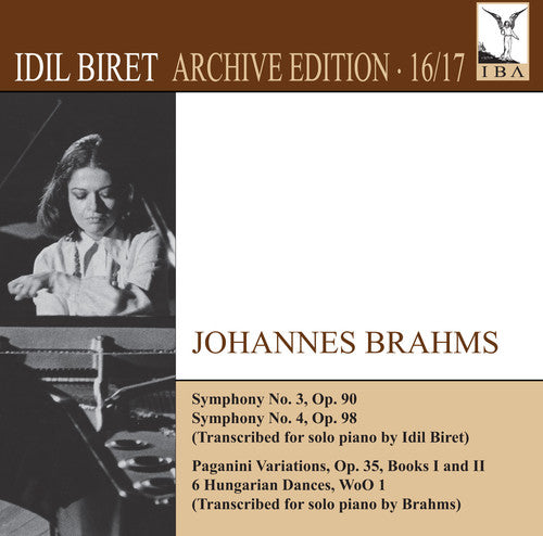 the album cover for Brahms / Idil Biret - Idil Biret Archive Edition 16 & 17-Johannes Brahms