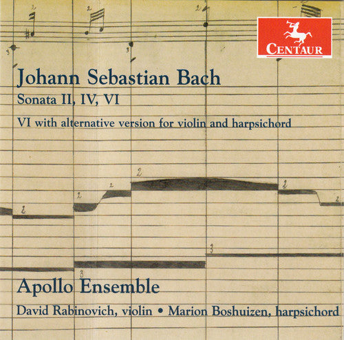 the album cover for J Bach S / Rabinovich / Boshuizen - Sons for Violin & Harpsichord
