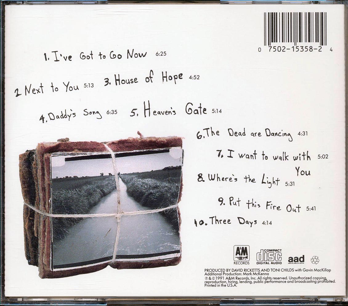 Toni Childs - House Of Hope Music CD