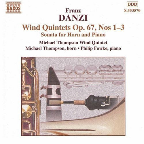 the album cover for Michael Thompson - Wind Quintets Op 67 / Quintet in E minor Op 67