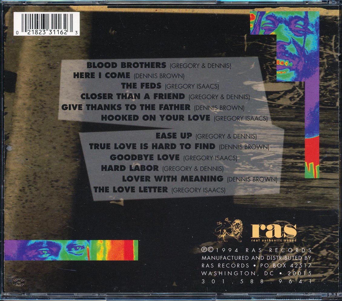 Gregory & Dennis - Blood Brothers Music CD