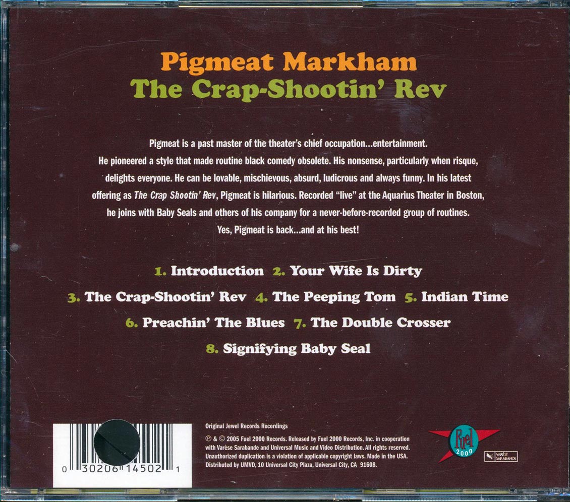 Pigmeat Markham - The Crap-Shootin' Rev (marked/ltd stock) Music CD