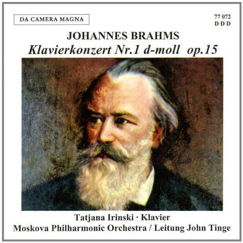the album cover for Brahms / Irinski / Moskau Phil Orch - Klavierkonzert 1 D-Moll