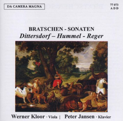the album cover for Dittersdorf / Hummel / Reger / Kloor - Sons for Viola