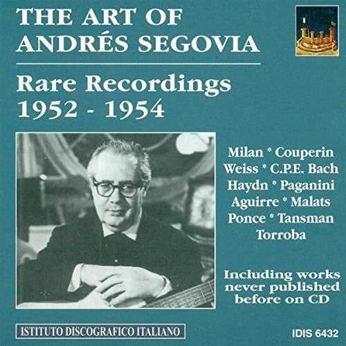 the album cover for Andrés Segovia - Art of Segovia 1