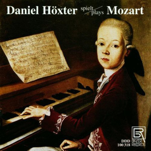 the album cover for Mozart / Hoxter - Piano Pieces