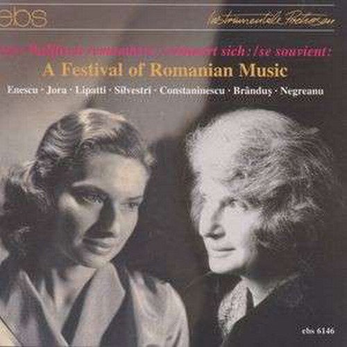 the album cover for Enescu / Jora / Lipatti / Silvestri / Wallfisch - Festival of Romanian Music