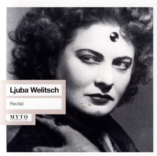 the album cover for Ljuba Welitsch - Recital: Salome / Giovanni, Don / Ballo / Tosca