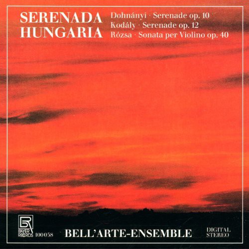 the album cover for Dohnanyi / Bellarte Ens - Serenades & Sons for Stri