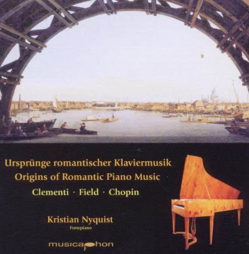 the album cover for Kristian Nyquist - Origins of Romantic Pno Music