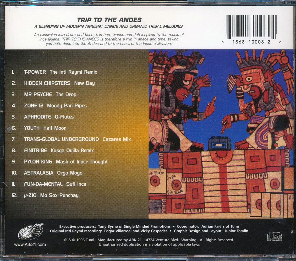 Zone 12, Aphrodite, Youth, Etc. - Trip To The Andes Music CD