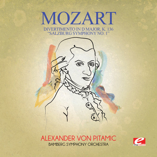 the album cover for Bamberg Symphony Orchestra - Divertimento in D Major K. 136 Salzburg Symphony 1