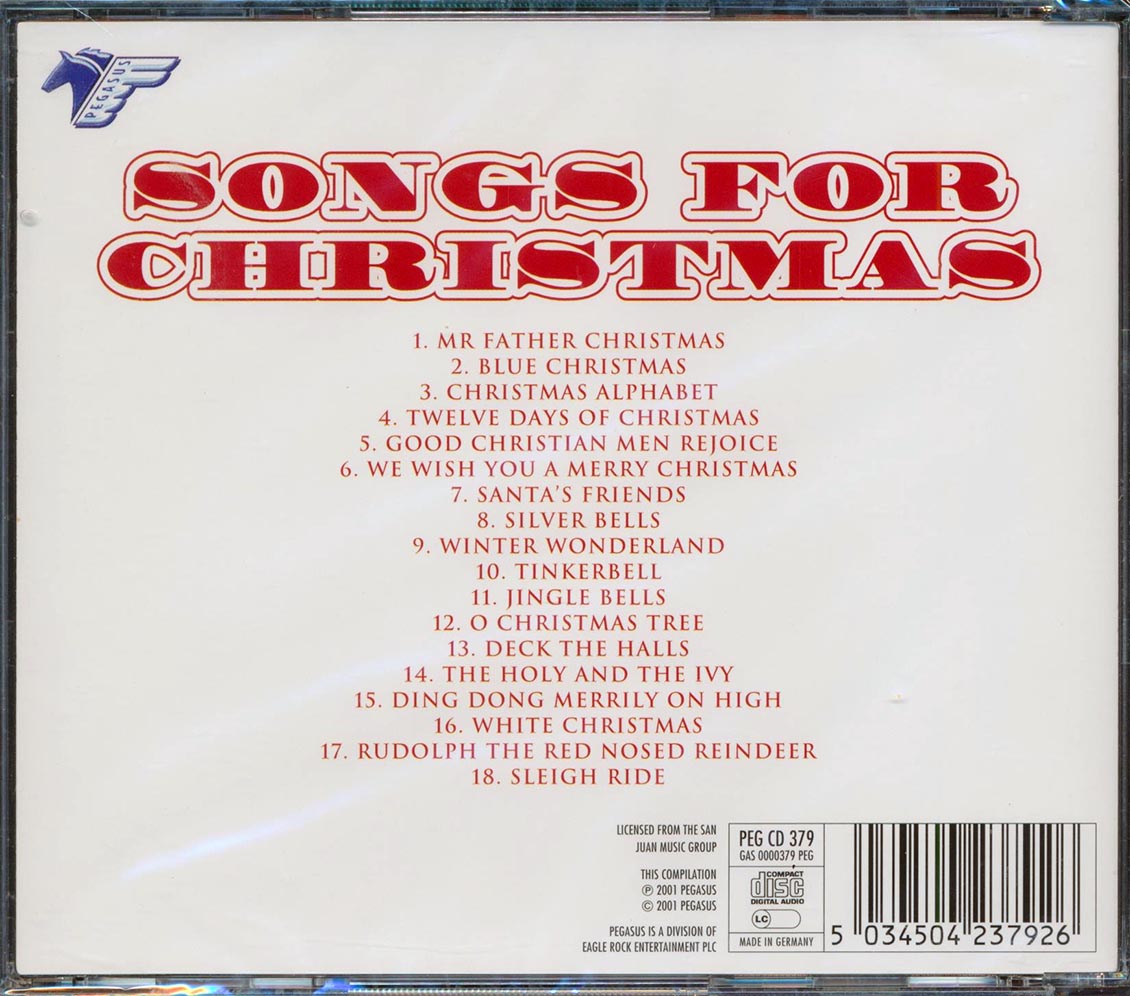 Various - Songs For Christmas Music CD