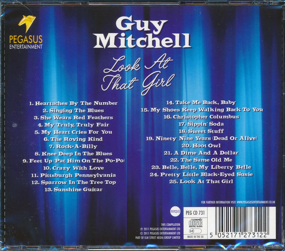 Guy Mitchell - Look At That Girl (25 tracks) Music CD
