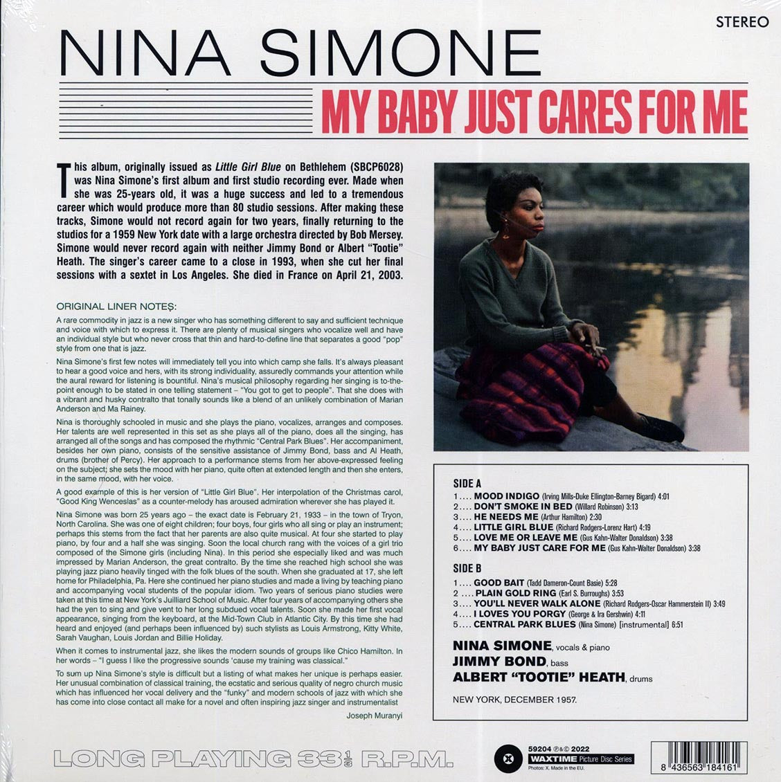 Nina Simone - My Baby Just Cares For Me (ltd. ed.) (picture disc) Vinyl Record