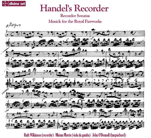 the album cover for Handel / Wilkinson / Morris / Odonnell - Handels Recorder