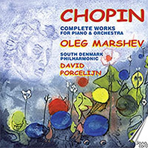 the album cover for Oleg Marshev - Complete Works for Piano & Orchestra