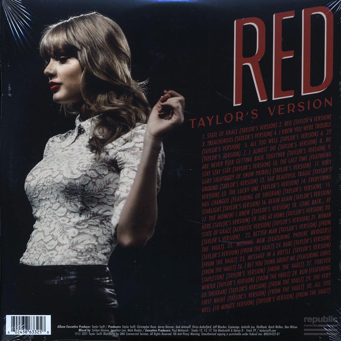 Taylor Swift - Red (Taylor's Version) (4xLP) (incl. slipmat) Vinyl Record