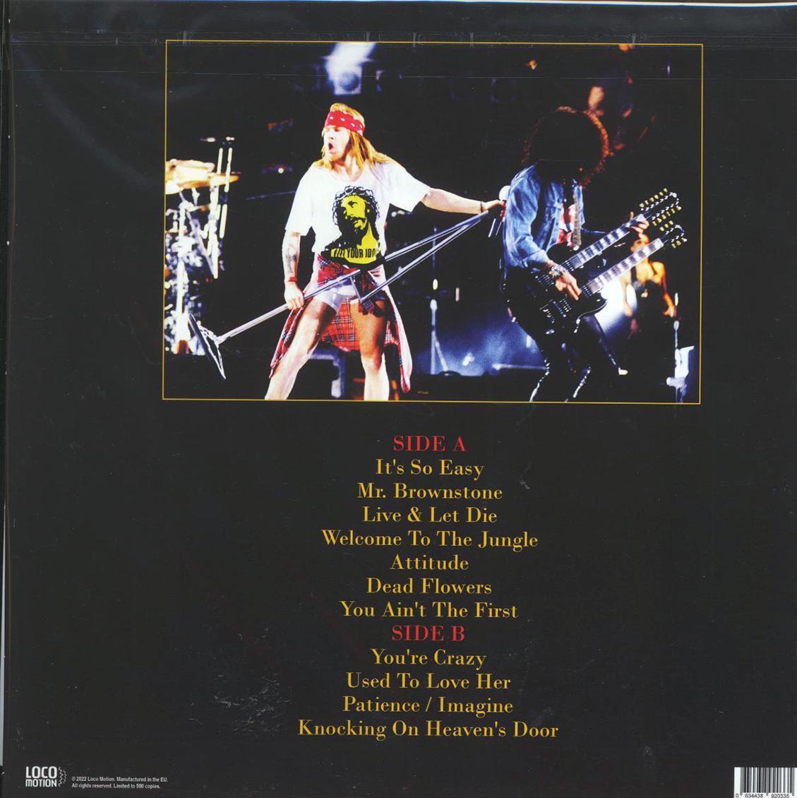 Guns N' Roses River Plate Stadium Buenos Aires July 16th 1993 FM Broadcast Vinyl Record