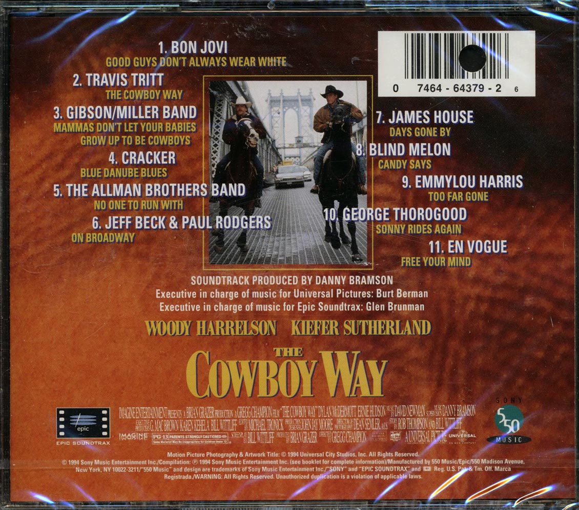Bon Jovi, En Vogue, The Allman Brothers Band, Etc. - The Cowboy Way: Music From The Motion Picture (marked/ltd stock) Music CD