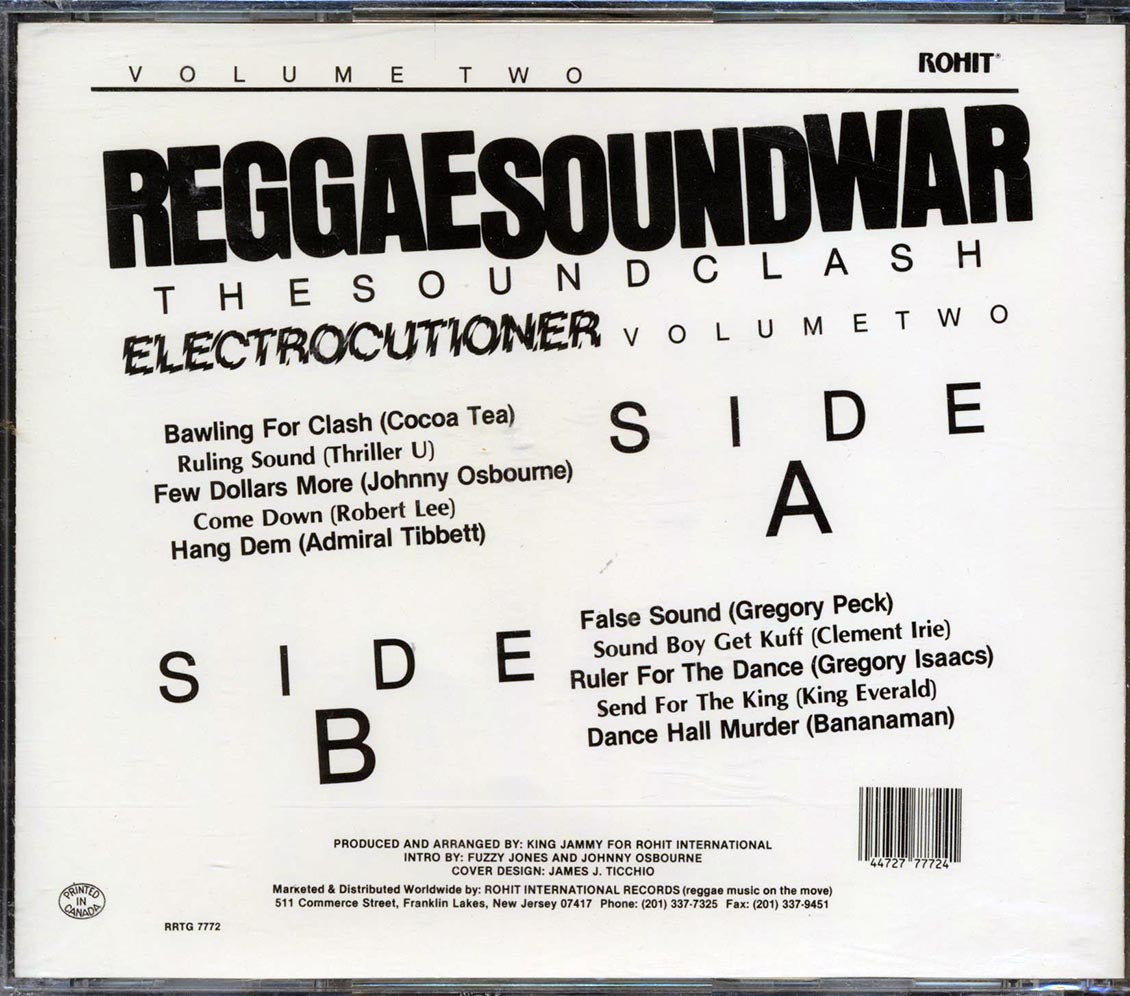 Cocoa Tea, Johnny Osbourne, Admiral Tibet, Etc. - Reggae Sound War Volume 2: The Sound Clash Music CD