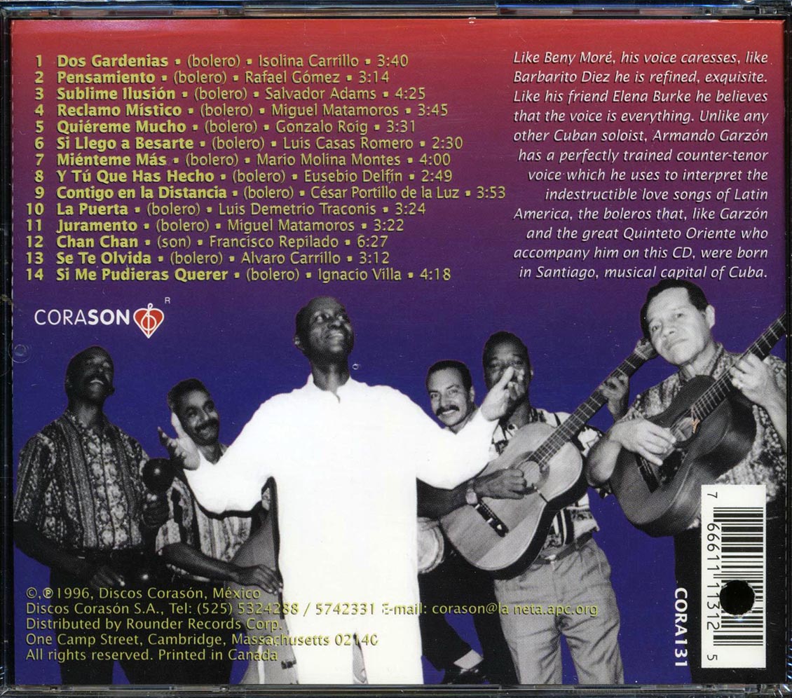 Armando Garzon - Boleros (marked/ltd stock) Music CD
