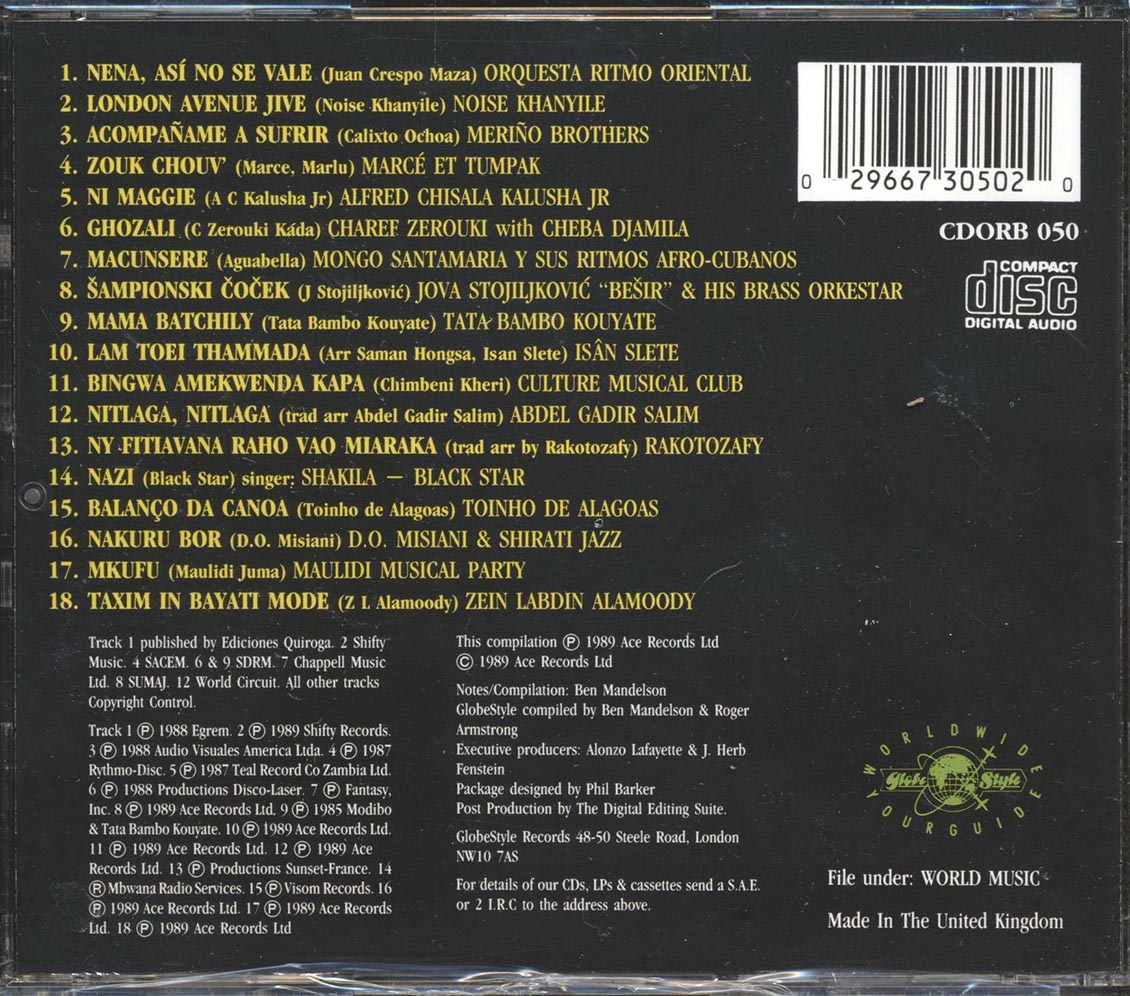Merino Brothers, Orquesta Ritmo Oriental, Noise Khanyile, Etc. - World Wider Your Guider Music CD