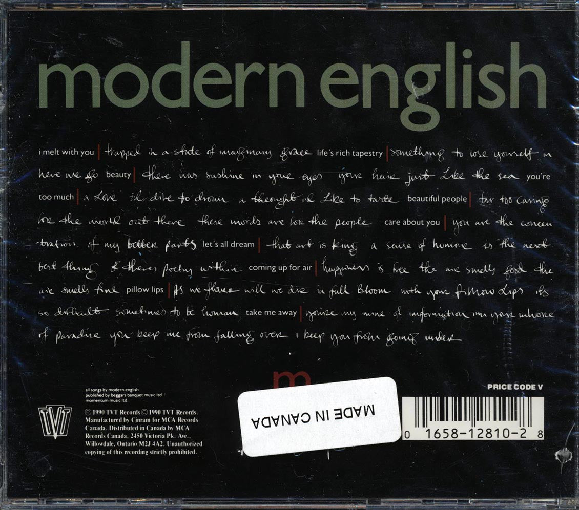 Modern English - Pillow Lips Music CD