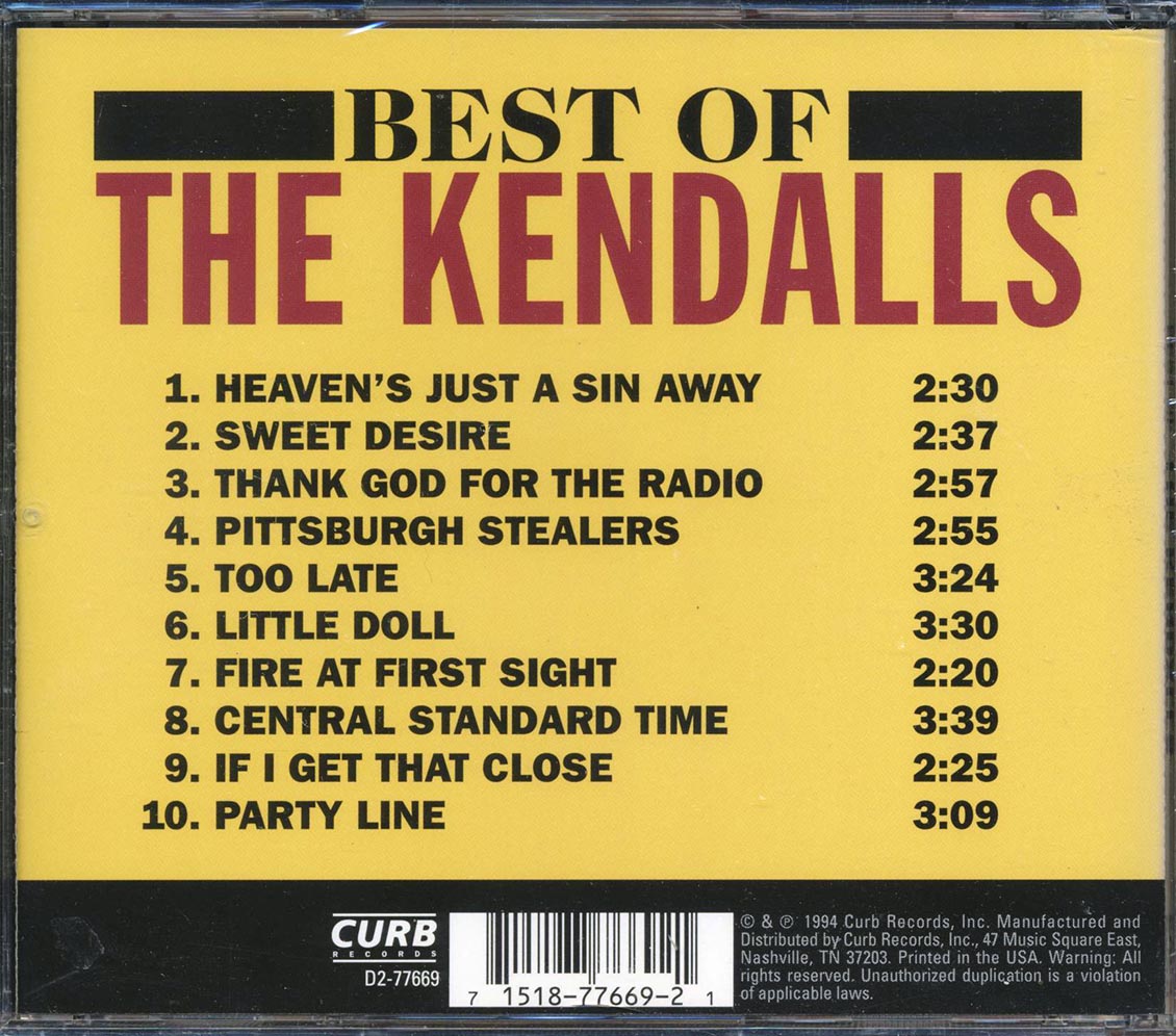 The Kendalls - Best Of Kendalls Music CD