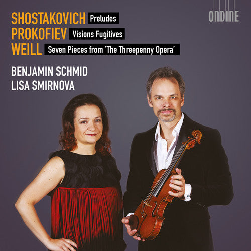 the album cover for Shostakovich / Prokofiev / Weill / Schmid - Preludes from 34-Prokofiev: Visions Fugitives