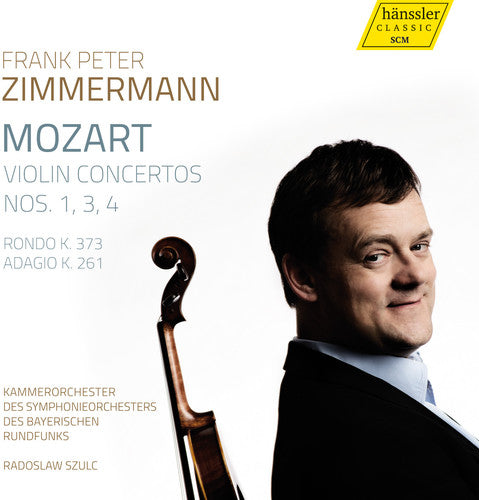 the album cover for Mozart / Zimmermann / Szulc - Violin Cons 1 3 & 4