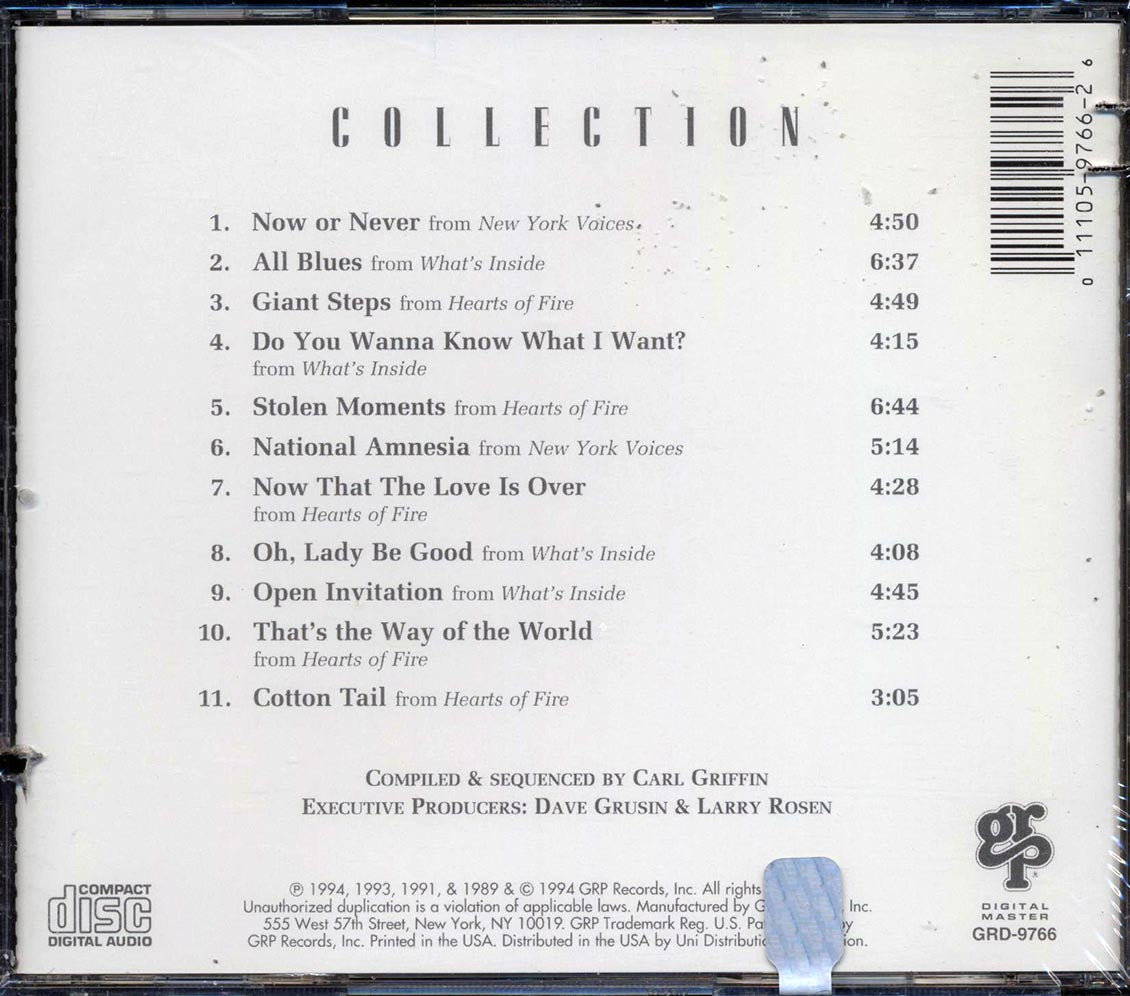 New York Voices - Collection (marked/ltd stock) Music CD