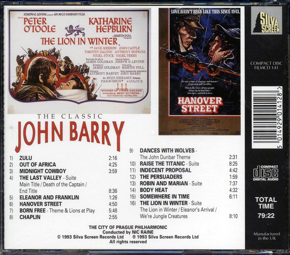 John Barry - The Classic John Barry Music CD