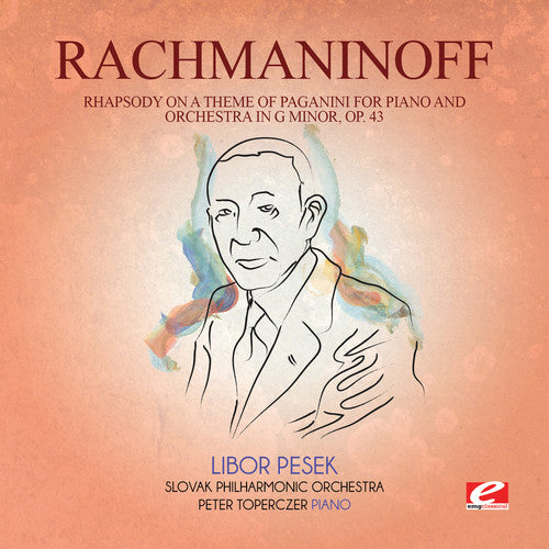 the album cover for Slovak Philharmonic Orchestra - Rhapsody on Theme Paganini Piano & Orch G Min