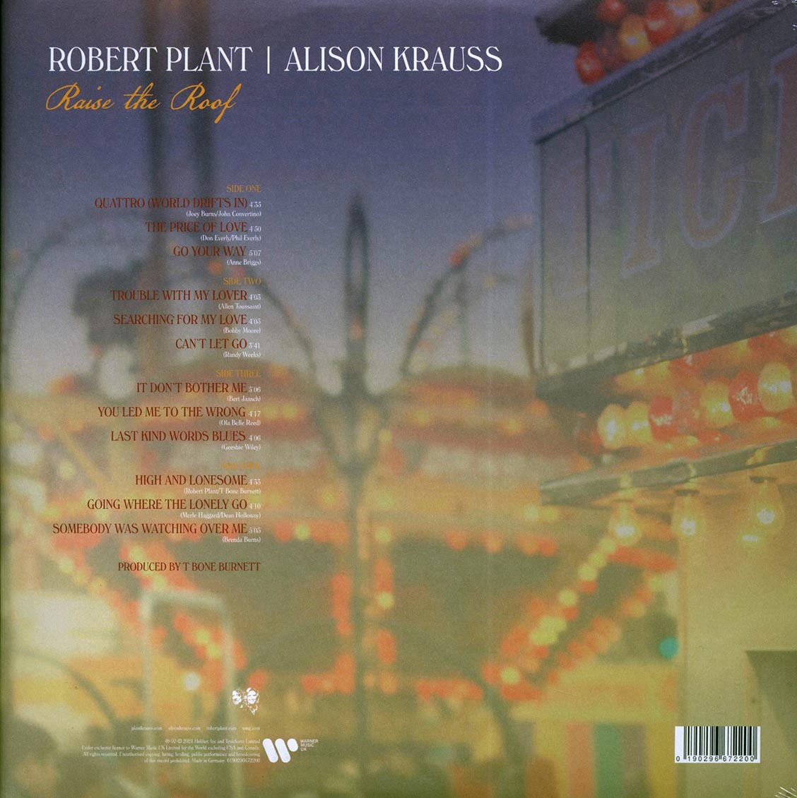 Robert Plant, Alison Krauss - Raise The Roof (2xLP) Vinyl Record