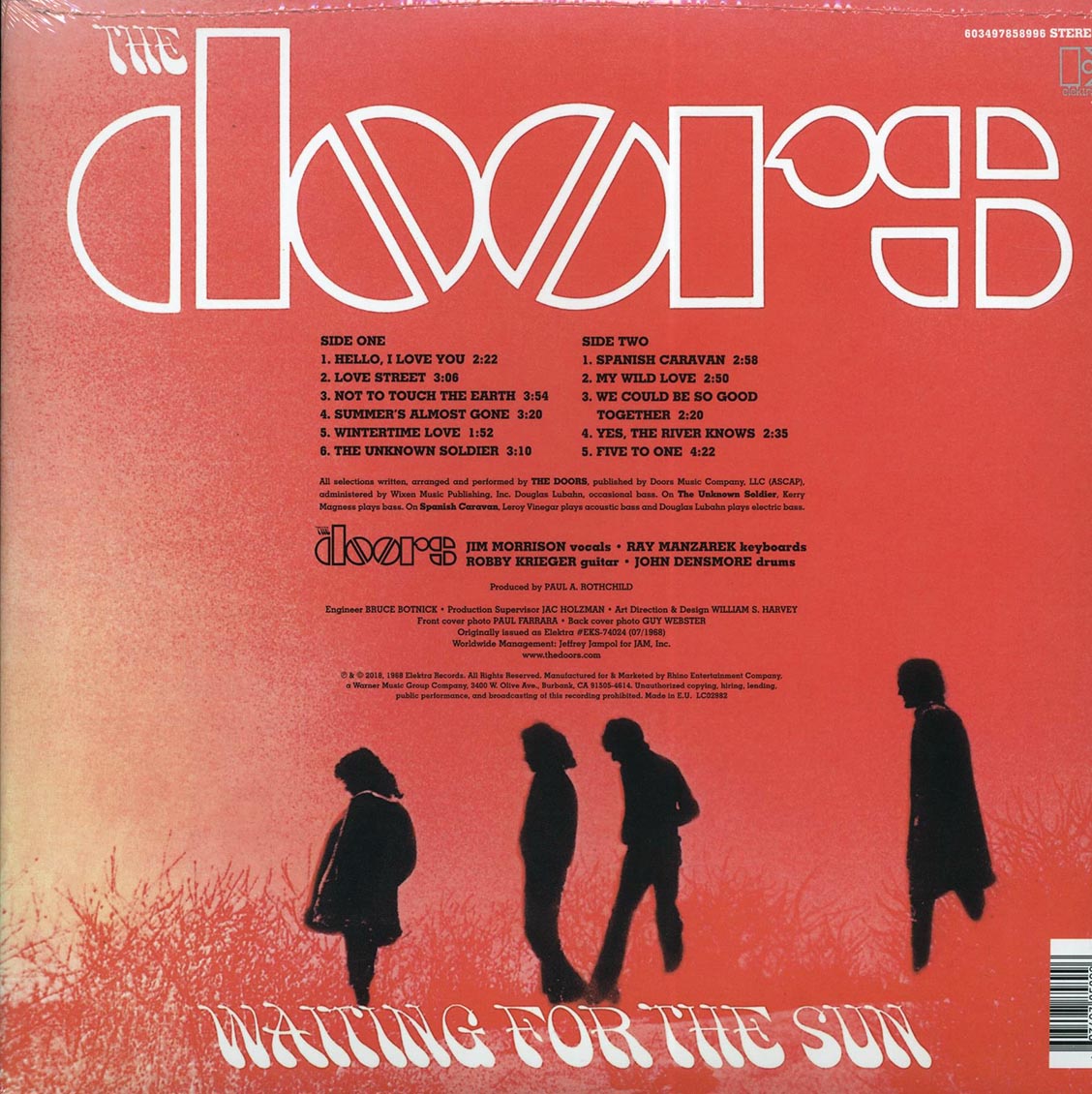 The Doors Waiting For The Sun stereo 180g remastered Vinyl Record