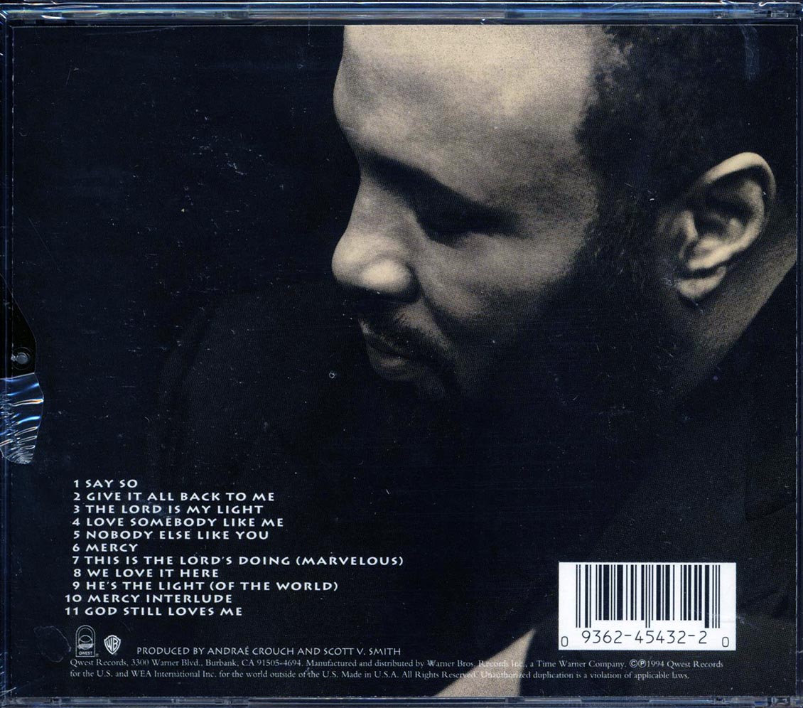 Andrae Crouch - Mercy (promo) Music CD