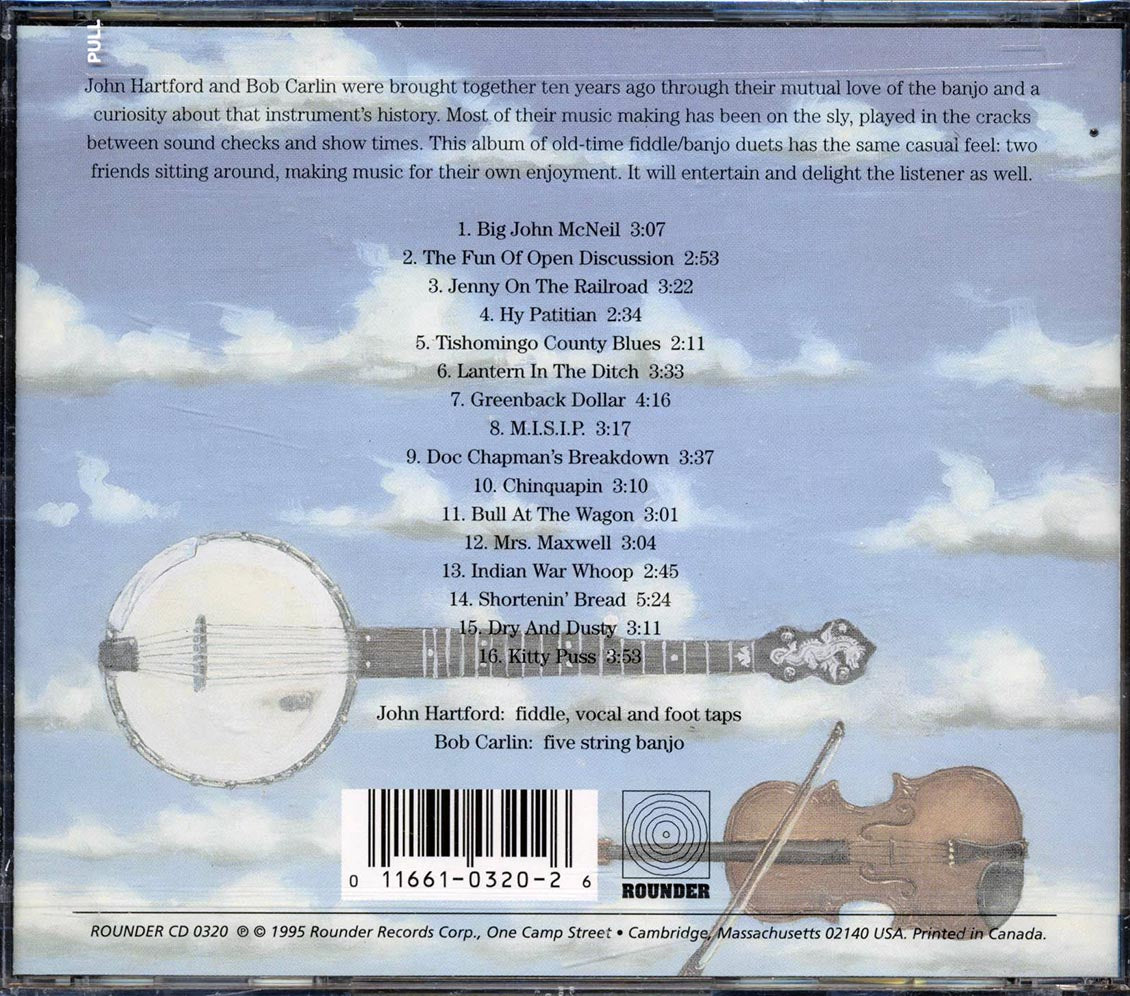 Bob Carlin, John Hartford - The Fun Of Open Discussion (marked/ltd stock) Music CD