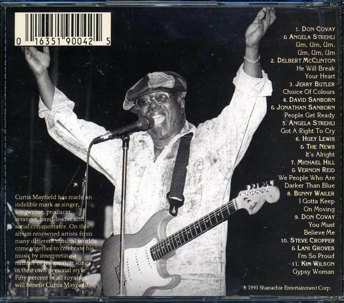 Huey Lewis & The News, Delbert McClinton, Jerry Butler, Angela Strehli, Etc. - People Get Ready: A Tribute To Curtis Mayfield Music CD