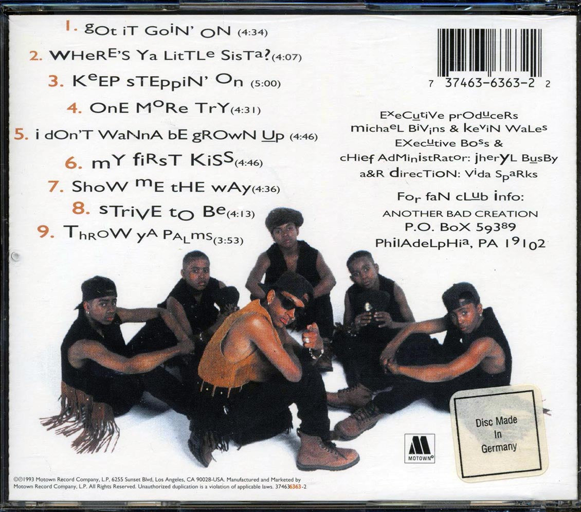 Another Bad Creation - It Ain't What U Wear, It's How U Play It Music CD