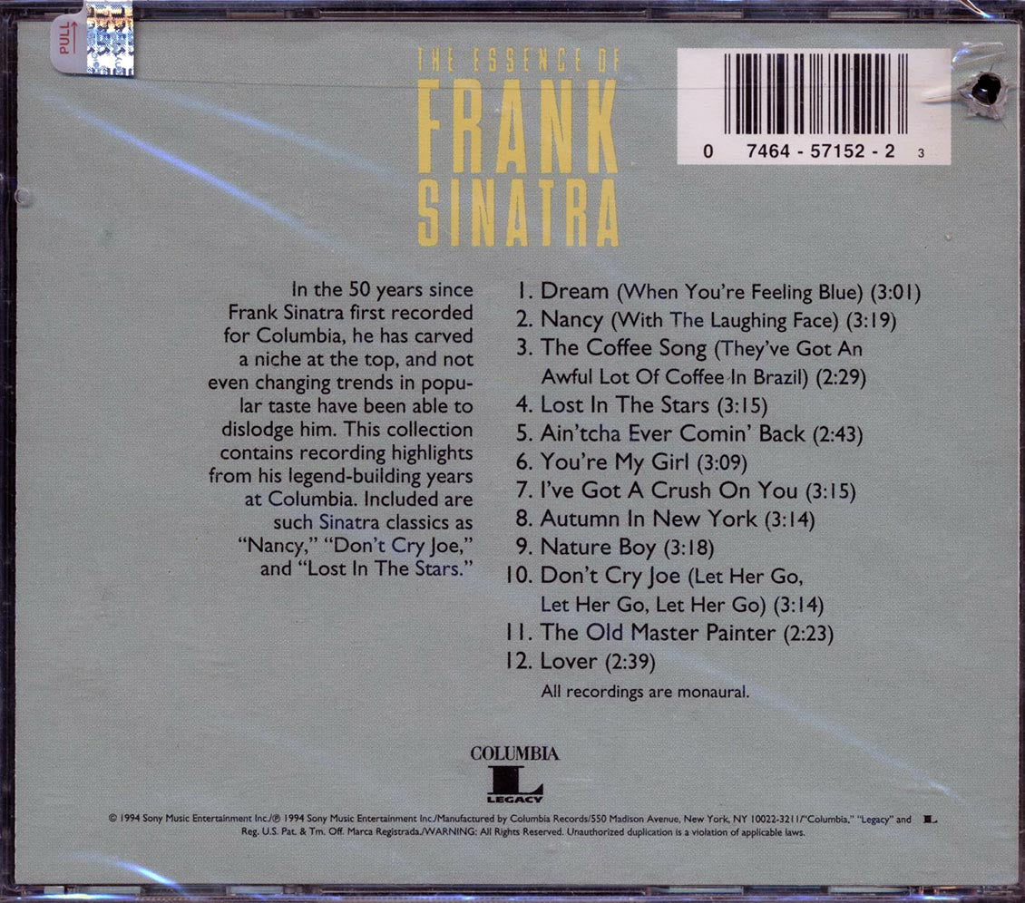 Frank Sinatra - The Essence Of Frank Sinatra (marked/ltd stock) Music CD