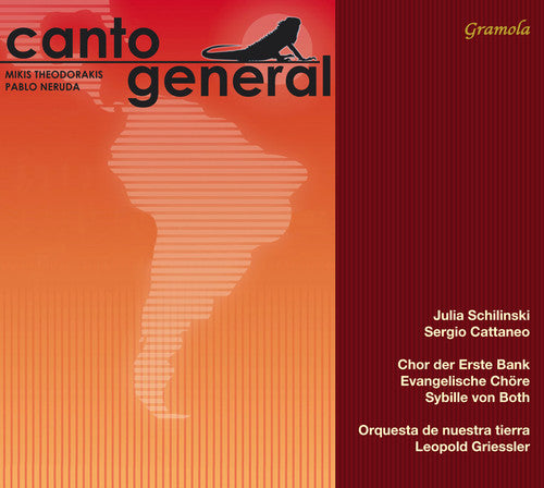 the album cover for odorakis / Schilinski / Choir Of The Erste Bank - Canto General